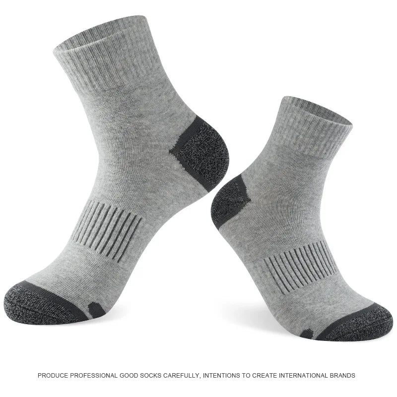 Men's socks autumn and winter mid-tube basketball sports socks high-quality pure cotton comfortable breathable cotton socks
