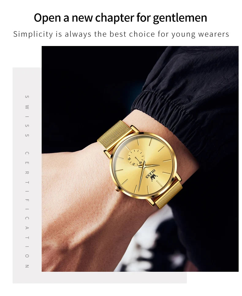 Unisex Minimalist Ultrathin Quartz Watch