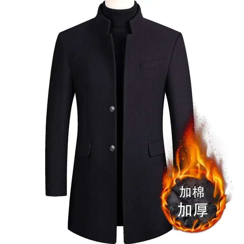 Men’s Cashmere Wool Trench Coat