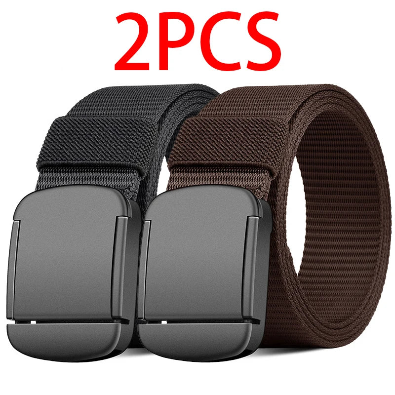 Outdoor Nylon Waist Belt – Anti-Slip, Non-Perforated, Tactical for Men & Women