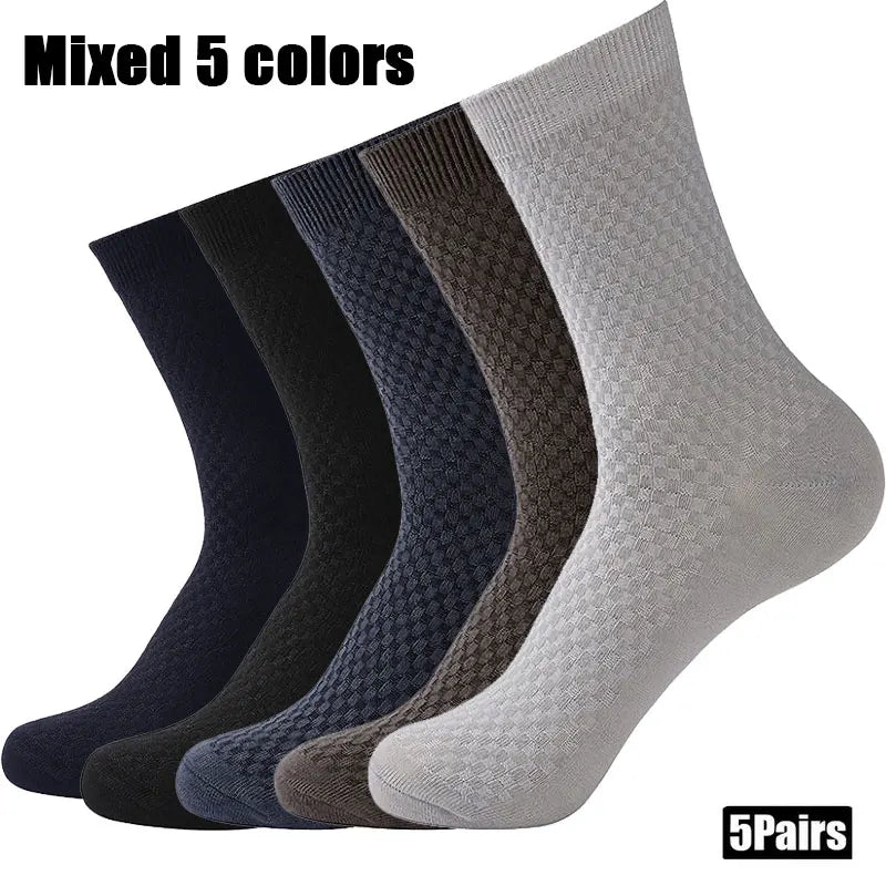 Men’s Bamboo Crew Socks (5 Pairs)