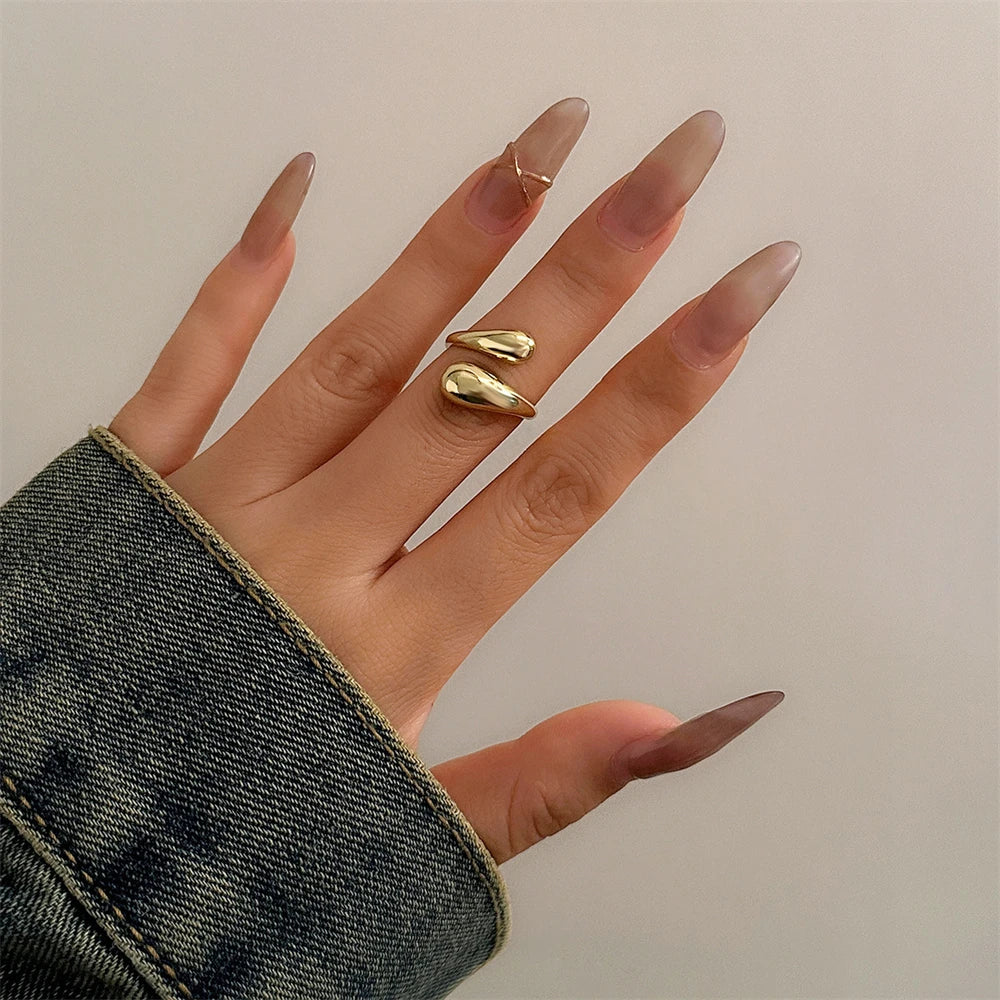 Chunky Open Cuff Bangle & Ring