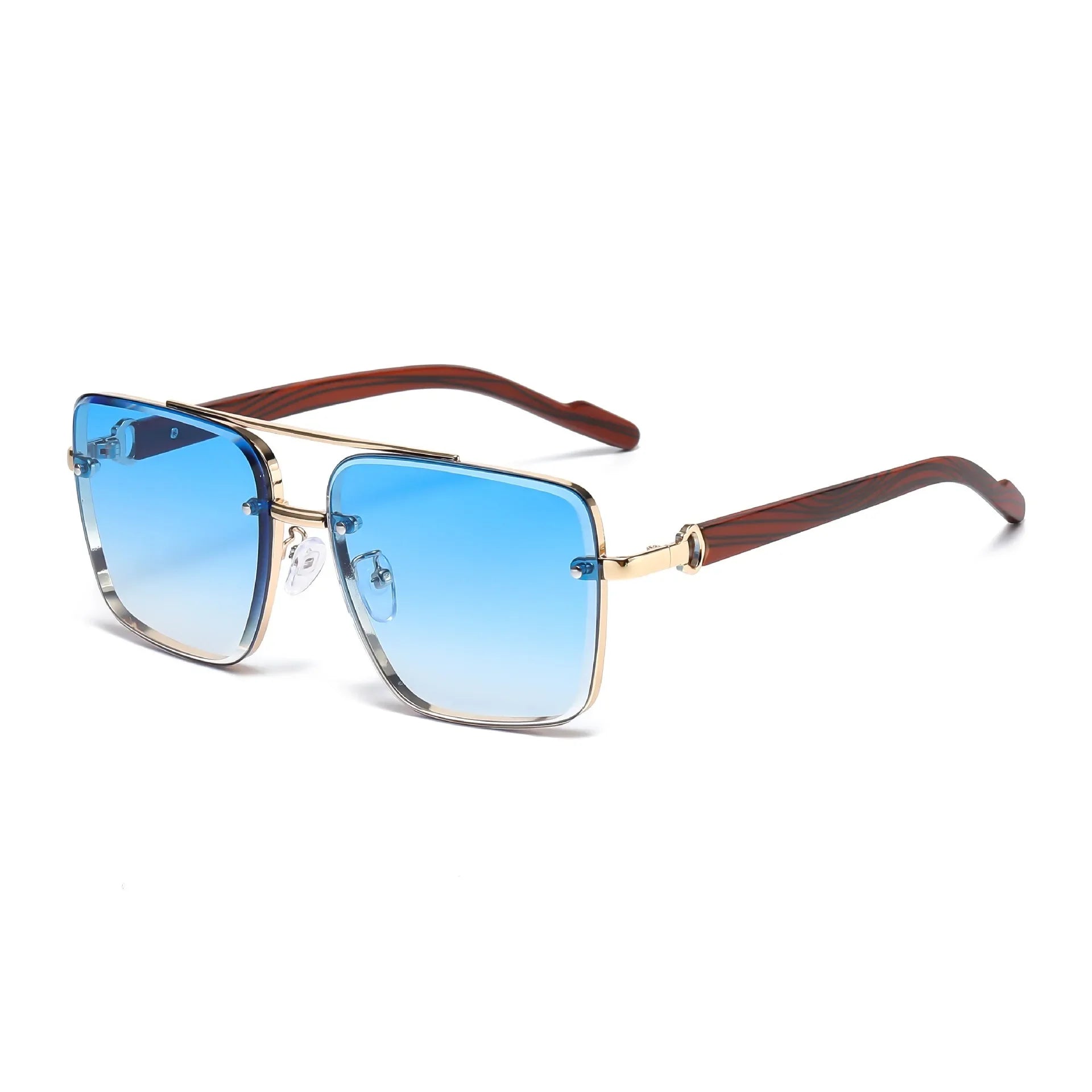 Men’s Wooden Sunglasses Vintage Square