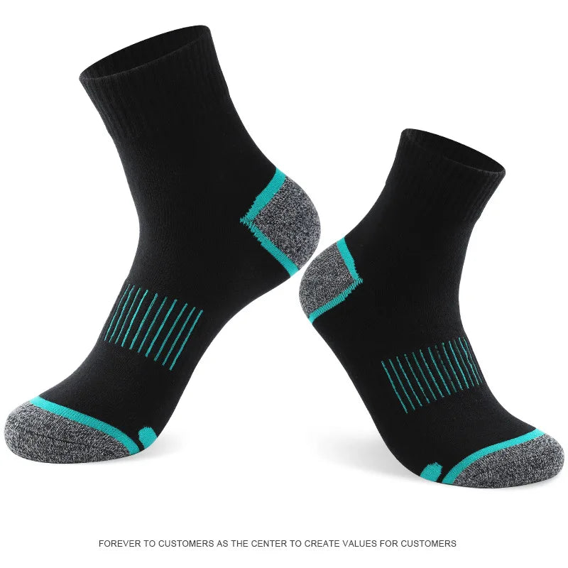 Men's socks autumn and winter mid-tube basketball sports socks high-quality pure cotton comfortable breathable cotton socks