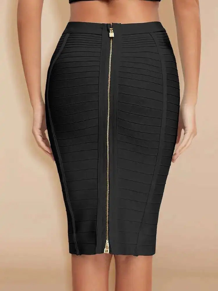 Women’s Striped Pencil Bandage Skirt