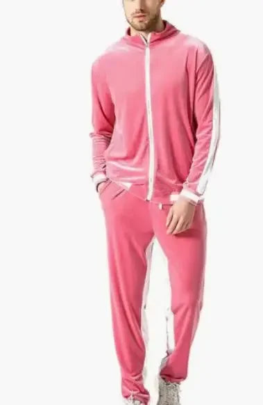 Men's Zip-Up Tracksuit Set