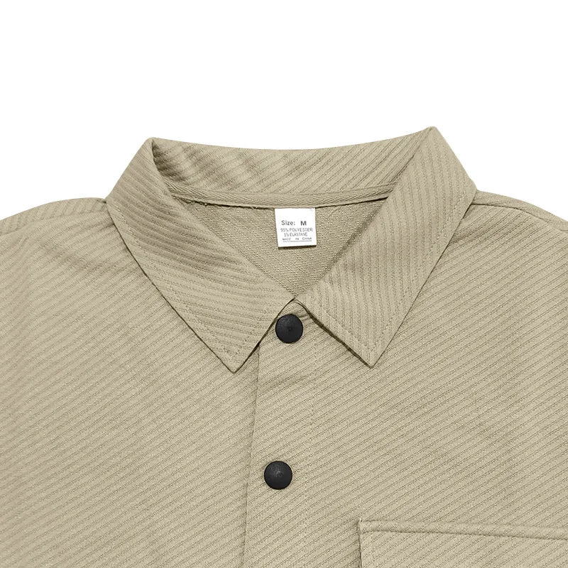 Men's Twill Two-Piece Suit Set