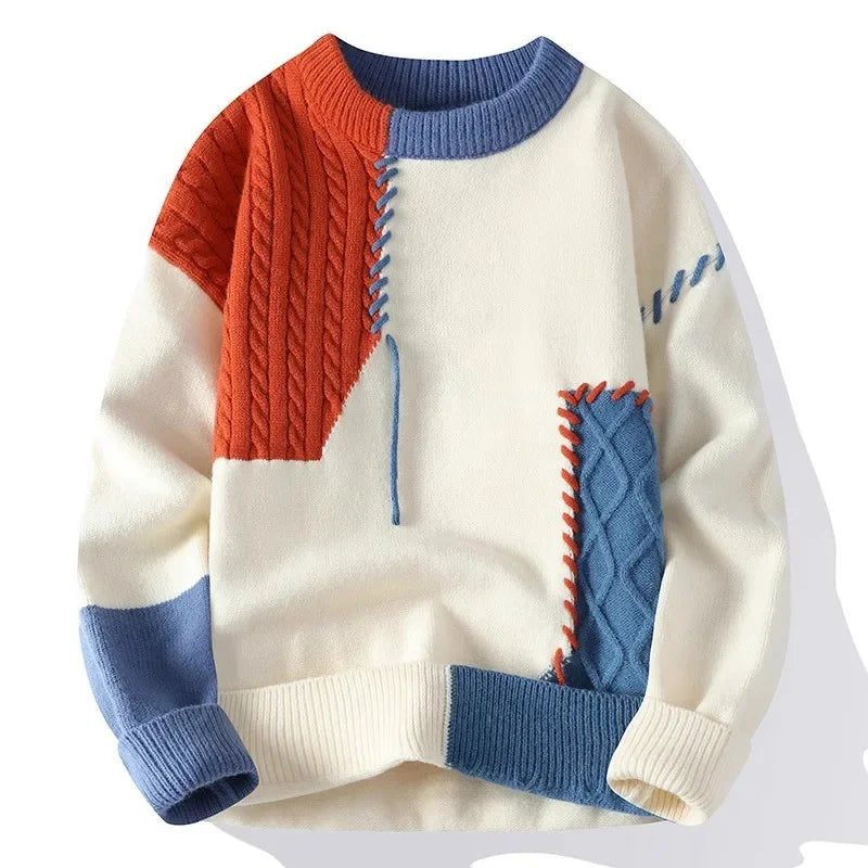 Men’s Loose-Fit Knitted Sweater