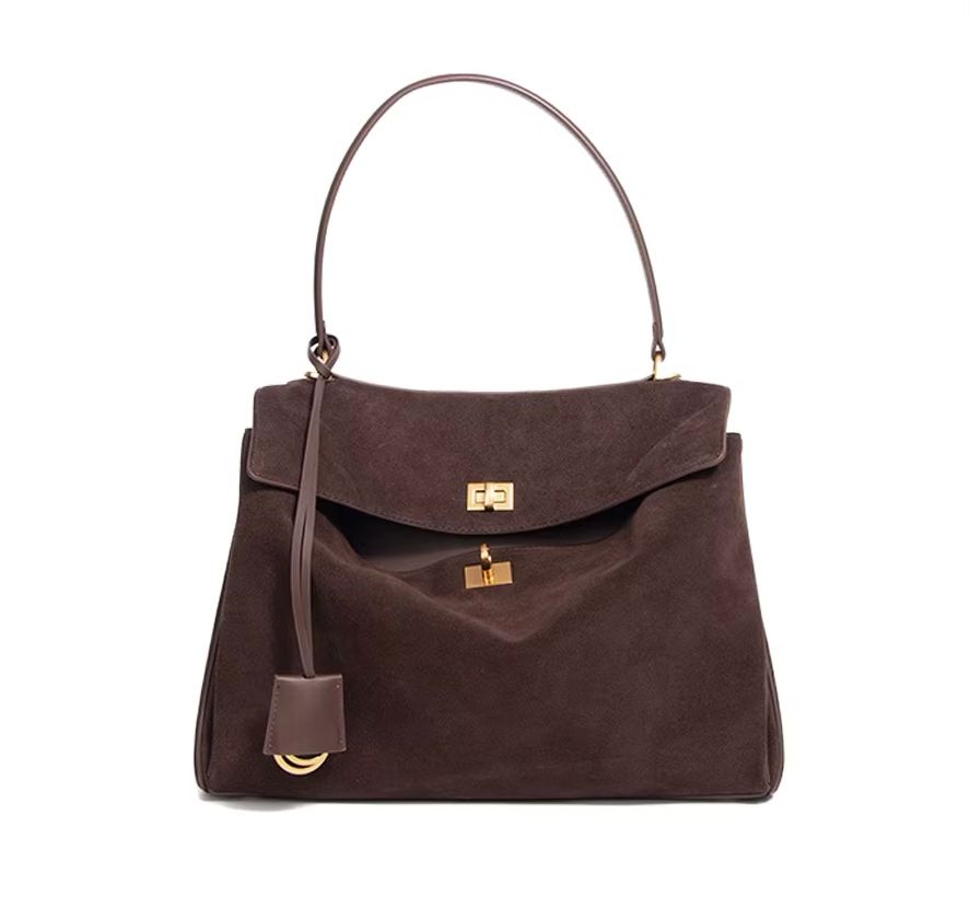 Modern Suede Handbag