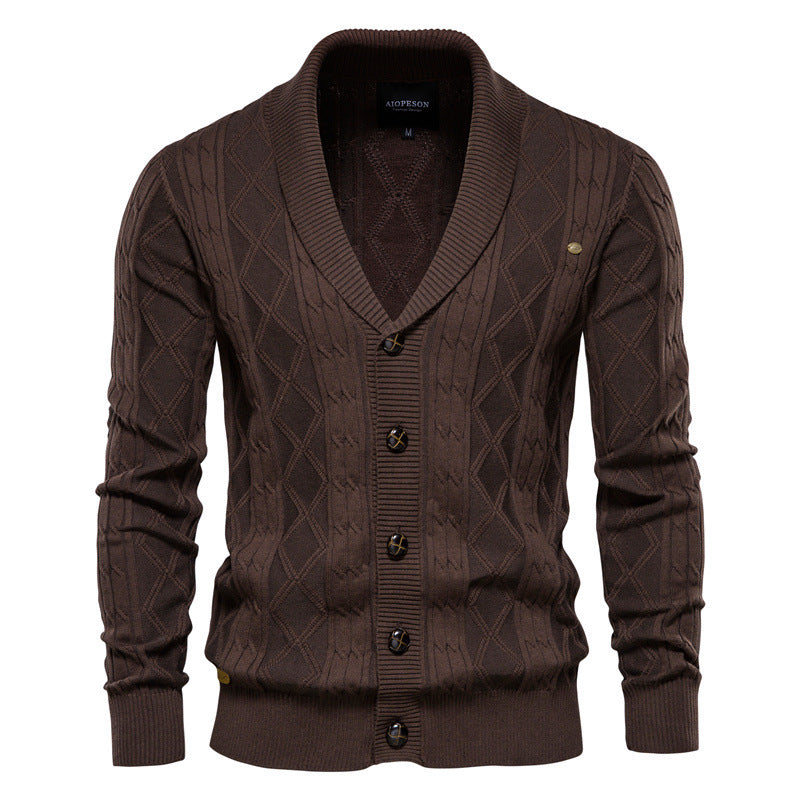 Cardigan Long Sleeve Sweater For Men-Deluxe Fashion Forever