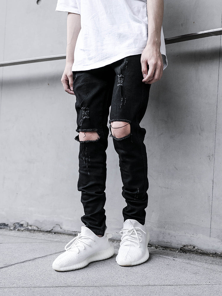 Shredded jeans-Deluxe Fashion Forever