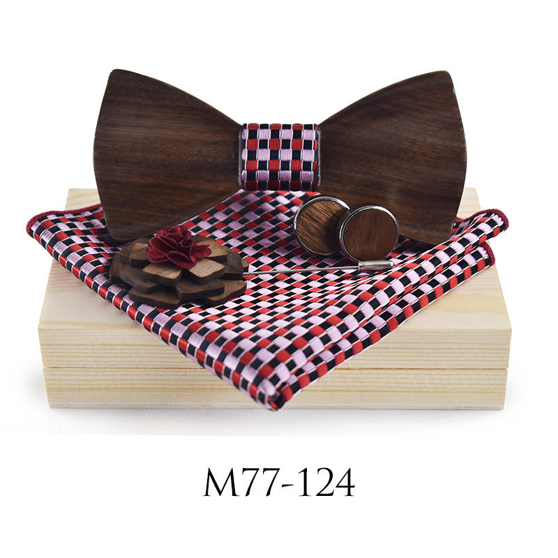 Wedding Party Wooden Bow Tie-Deluxe Fashion Forever