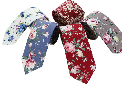 Floral Pattern Casual Tie For Men-Deluxe Fashion Forever