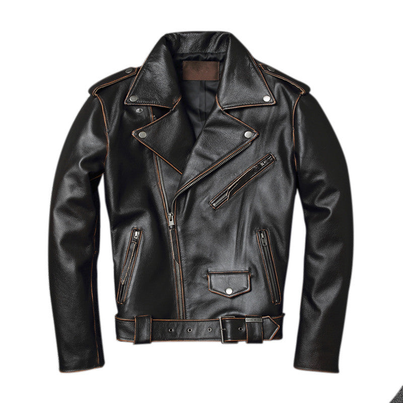 Biker Leather Jacket For Men-Deluxe Fashion Forever