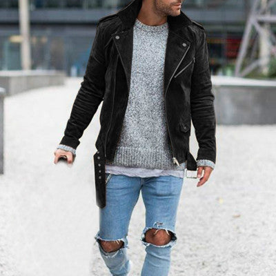Fashionable Leather Jacket For Men-Deluxe Fashion Forever