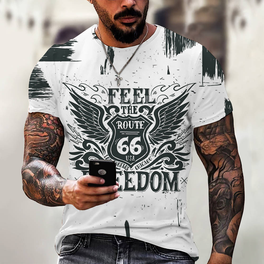 3D Printed White T-Shirt-Deluxe Fashion Forever