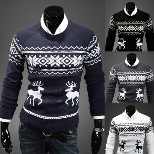 Round Neck Sweater For Men-Deluxe Fashion Forever