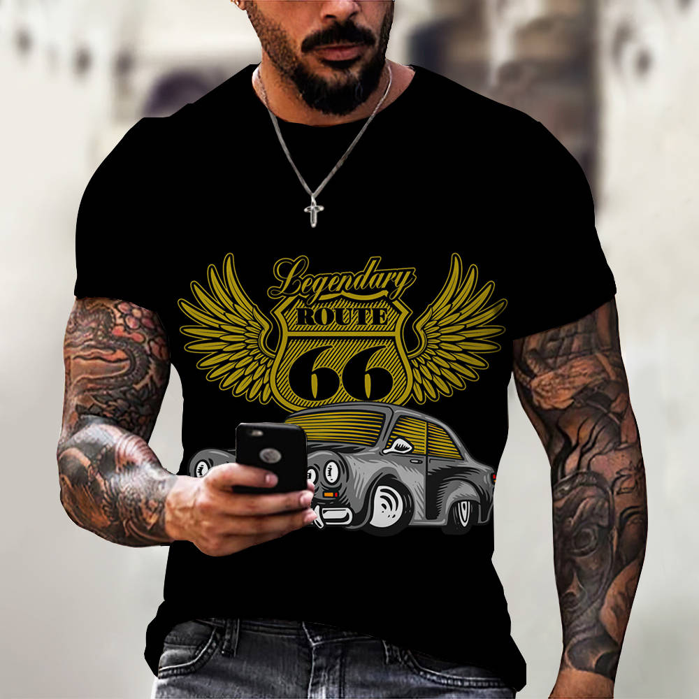 3D Printed Black T-Shirt-Deluxe Fashion Forever