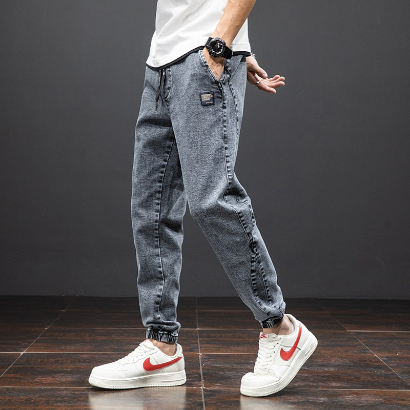 Streetwear Denim Jogger Pants for Men-Deluxe Fashion Forever