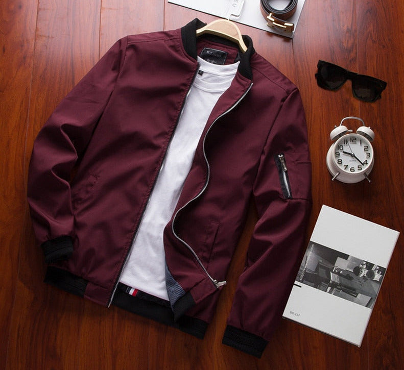 Bomber Zipper Jacket for Men-Deluxe Fashion Forever