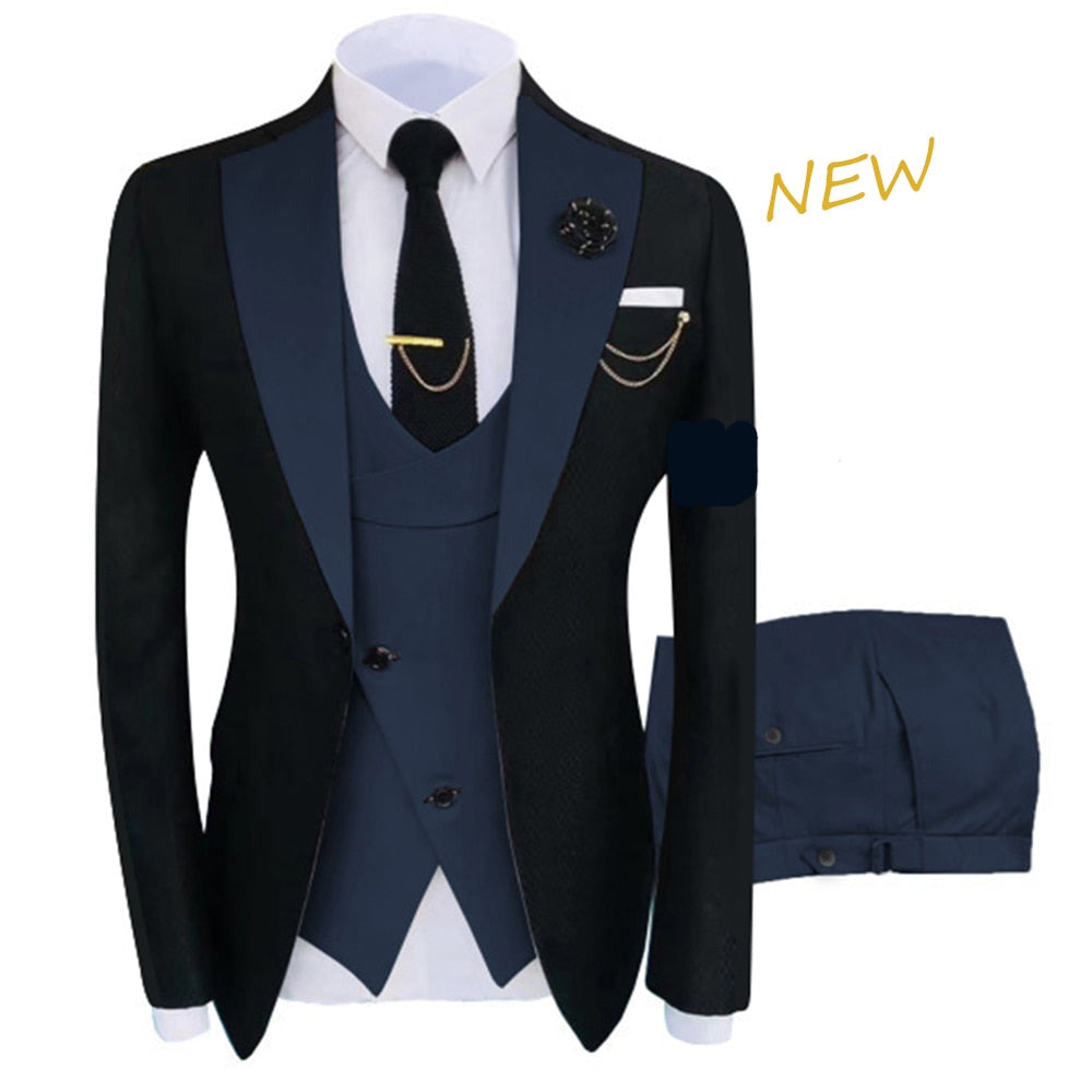 Casual 3-piece Suit for Men-Deluxe Fashion Forever