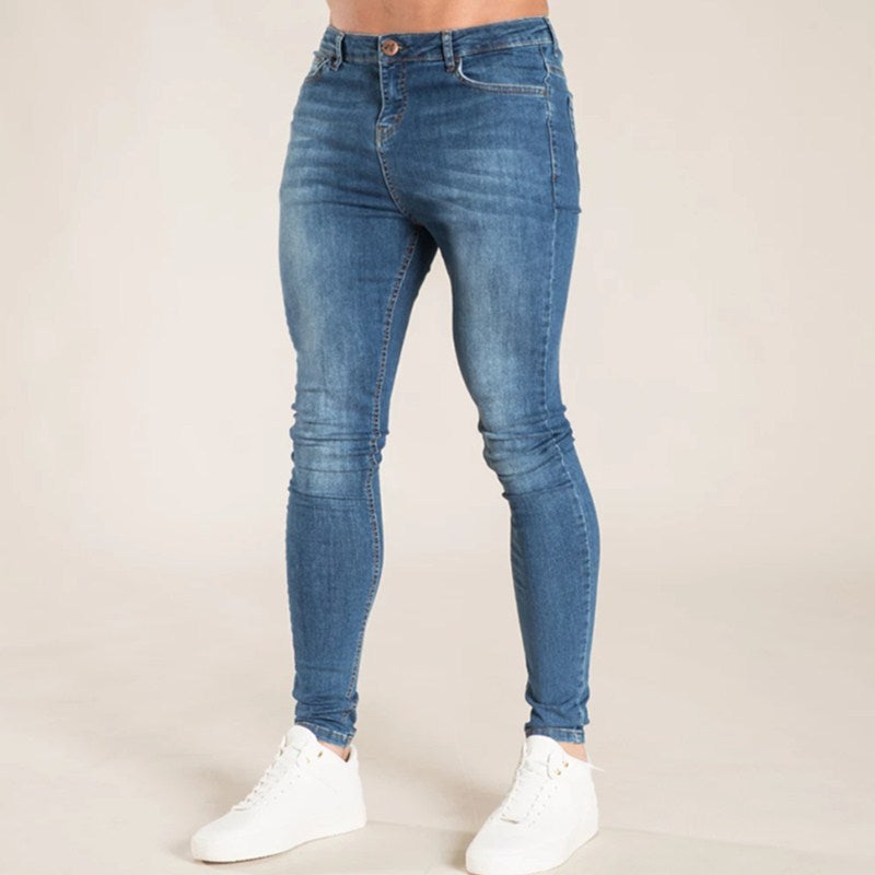Elastic Waist Skinny Jeans for Men-Deluxe Fashion Forever