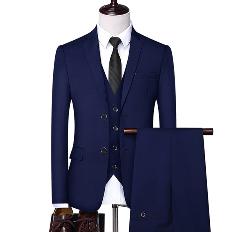 Classic 3 Piece Suit for Men-Deluxe Fashion Forever