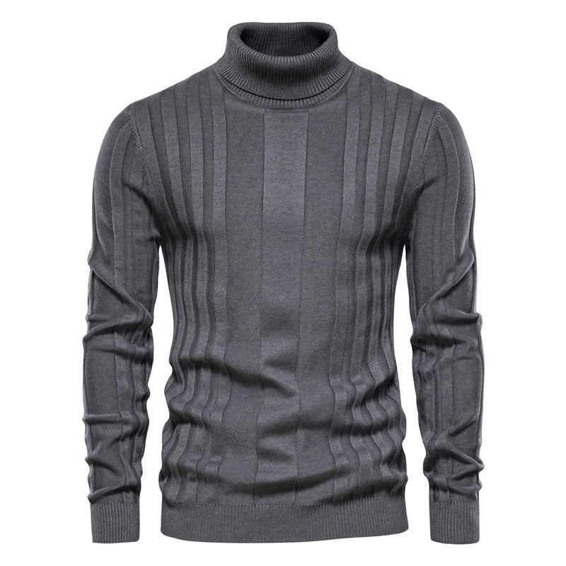 Men's Simple High Collar Casual Sweater-Deluxe Fashion Forever